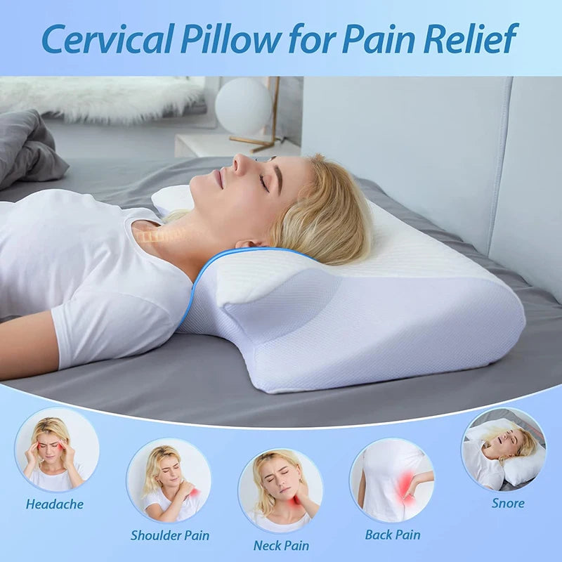 YawnVille Ergonomic Memory Foam Cervical Pillow