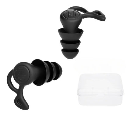 YawnVille 3-Layer Anti Noise Silicone Reusable Earplugs